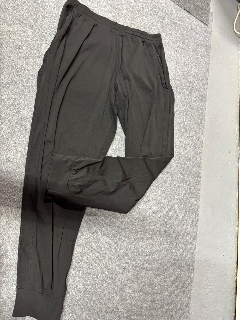Womens Black Casual Jogger Pants
